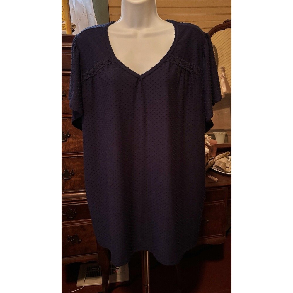 New York Laundry Size 2x Women’s Knobby Blouse 48” Bust 31” L